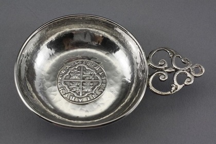 Spanish Silver Porringer / Wine Taster - 